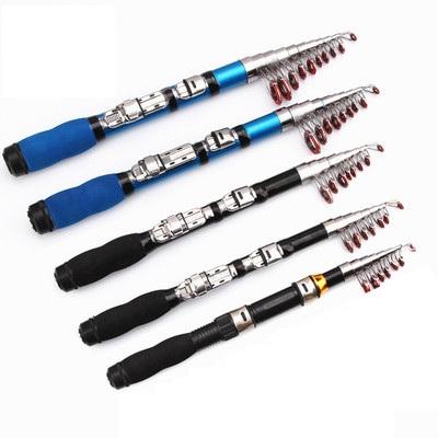 China Portable FRP sea pole mini ultra short wholesale 1-2.3 meters pocket casting rod rod fishing rod for sale