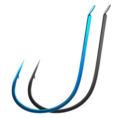 China High Carbon Steel Gold Stingless Hook Barbed Hook High Carbon Steel Fishhook Barbed Fishhook For Earthworm Fishing Tackle for sale