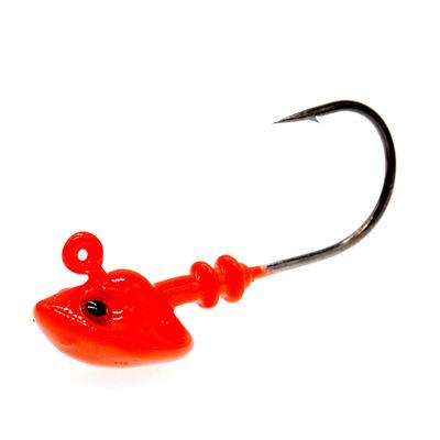 China Wholesale 7-21g Fish Lead Hook Subhook Saltwater Double Eye Fish Head Hook Jig Jig Fishing Supplies for sale