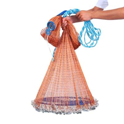 China Monofilament Enhanced American Hand Casting Cast With High Strength Flying Disc Fly Cast Fishing Net 300/360/420/480/540/600/720cm Throw Net for sale