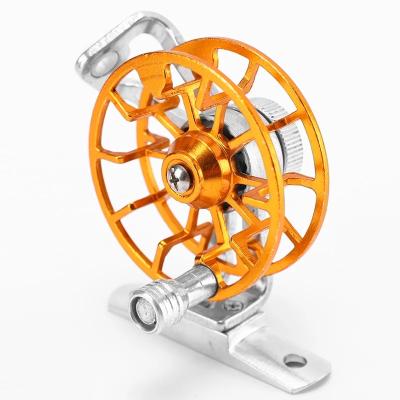 China Full Metal Straight Belt 1BB Venting Front Wheel Ice Fishing Raft Wheel Fly Fishing Reel Ultra Light Fishing Gear for sale