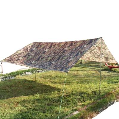 China Ultralight Tarp Camouflage Outdoor Sports Tent Tarp For Fishing Folding Waterproof Durable Portable Tent Cover for sale