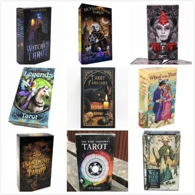 China Multiple Witch English Board Card Oracle Entertaiment Deck Styles Customizable Tarot Cards for sale