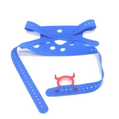 China CPAP Head Strap Silicone Rubber Harness for Soft Anesthesia Mask for sale