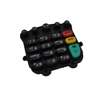 China teclado de silicone personalizado para máquina POS à venda