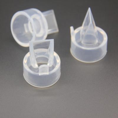 China Custom Made Silicone Rubber Transparent Duckbill Valve for Breast Pump for sale