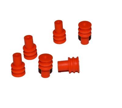 China Silicone Connector Wire Seal Custom Silicone Single Wire Seals Rubber Seal Plug for sale