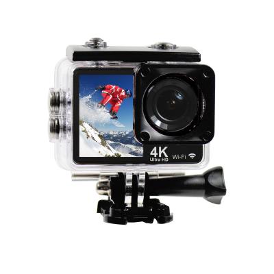 China Dual Sport D2 4K Screen Action Camera 2.0' Inch LCD Detachable Battery 30meters Gopro Waterproof Accessories for sale