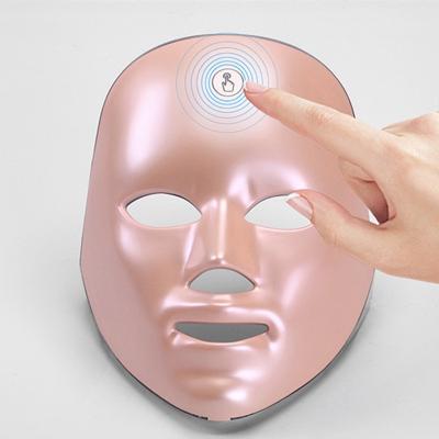 China Skin Tightening Beauty Equipment Microcurrent PDT Gold Derma Face Neck 700 LED Photon Mask for sale