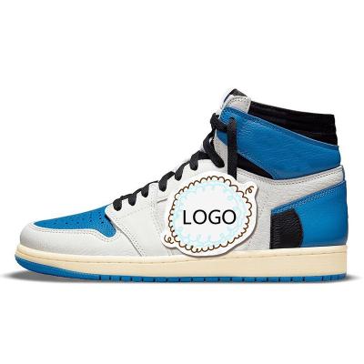 China Korean Style High Quality 1:1 Customized High Top Basketball Shoes Mens Sports Sports Shoes Aj1 Logo Design Make Your Logo for sale