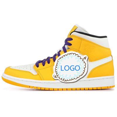 China Korean Style High Quality 1:1 Customized High Top Basketball Shoes Mens Sports Sports Shoes Aj1 Logo Design Make Your Logo for sale