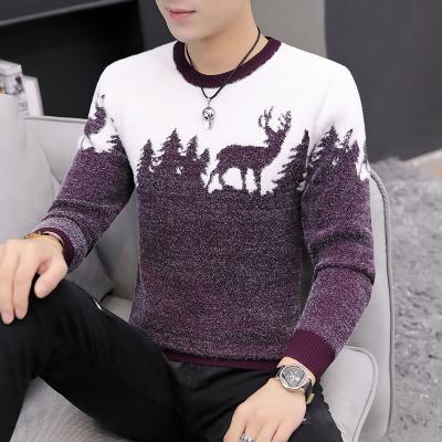 China 2021 Wholesale Custom Mens Vintage Anti-wrinkle Autumn Winter Clothing Sweater Christmas Knitted Men's Anti-wrinkle Sweater for sale