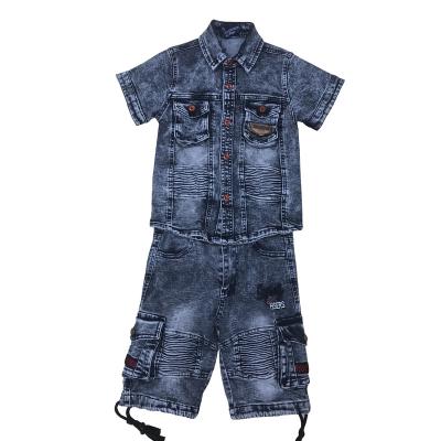 China Smart Casual Factory Direct Endorsement Boys Short Sleeved 2 Piece Set Clothes Kids for sale