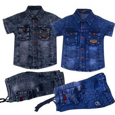 China Trendy Casual Kids Wear Boys Two Piece Sets Short Sleeve Kids Clothing Boy for sale