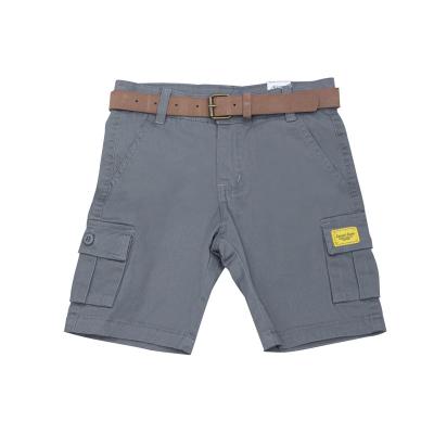 China Anti-pilling kids shorts wholesale boys solid color knee length cargo shorts boys for sale