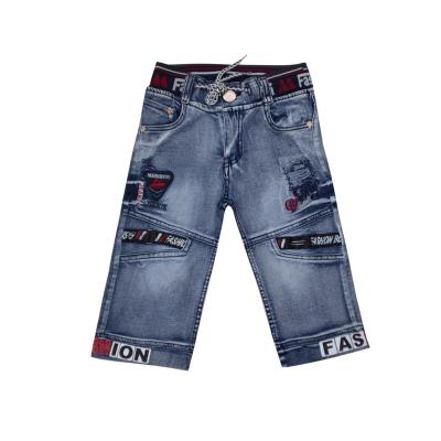 China Cool Stretch Fashion Design Boys Jeans Short Calf Length Boy Denim Shorts Kids Boys Shorts for sale