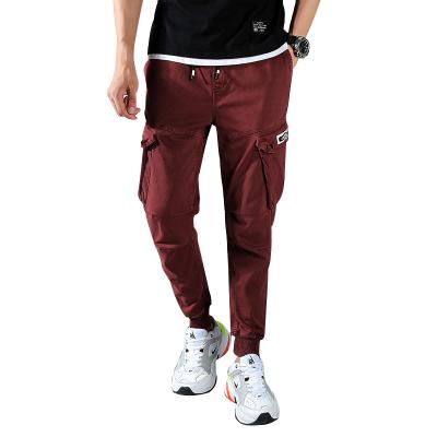 China Wholesale Fashionable Drawstring Men Anti-pilling Cargo Pants Men Regular Cargo Pants for sale