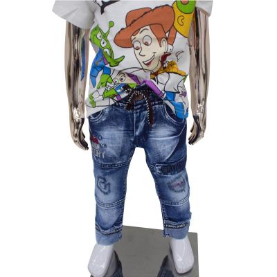 China Wholesale best price style kids fashion denim pants waterproof new designs boys jeans for sale