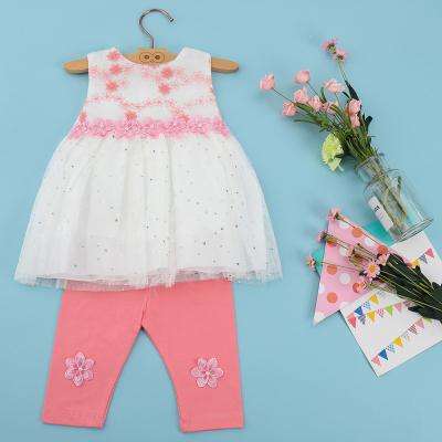 China New Breathable Fashion Princess Dress Children Wear Sleeveless Tulle Sequin Toddler Girls Dresses for sale