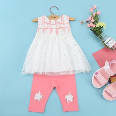 China New Breathable Fashion Flower Girl Dress Baby Clothes Princess Sets Casual Mini Dress For Girls for sale