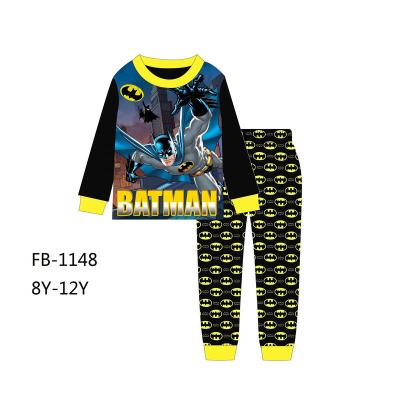 China Wholesale Price Breathable 100% Cotton Cartoon Children Long Sleeve Pajamas Sets Boys Sleepwear for sale