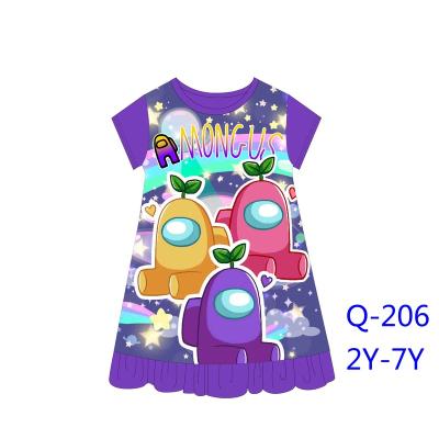 China 2-7y Kids Breathable Pajamas Toddler Girls Clothes Cotton Kids Wear Robes Pajamas Robes For Girls for sale