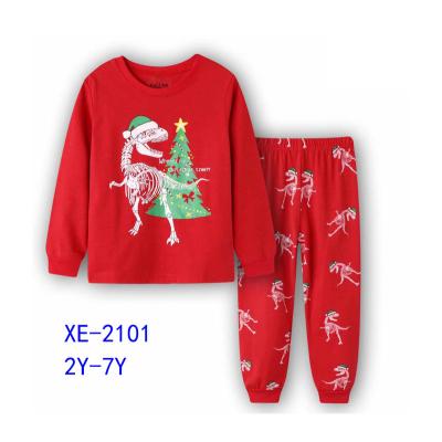 China Wholesale Breathable Long Sleeves Cotton Sleepwear Set Kids Christmas Pajamas Girls Clothing Sets Sleepwear For Girls for sale