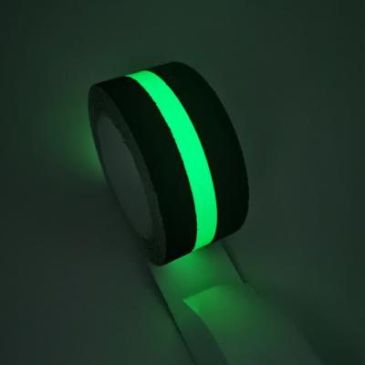 China Peel & anti slip hi-tech traction tape with glow in the dark green stripe for sale