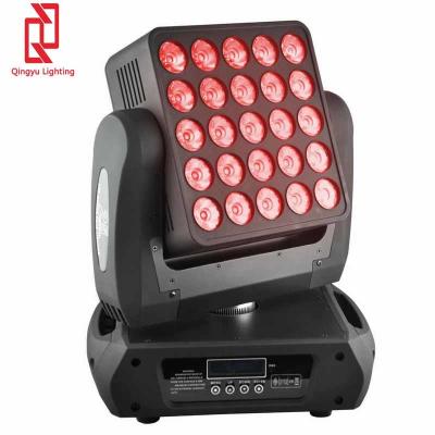 China Mega 5x5 25pcs 12W RGBW 4in1 LED Moving Head Matrix Beam Lights for sale