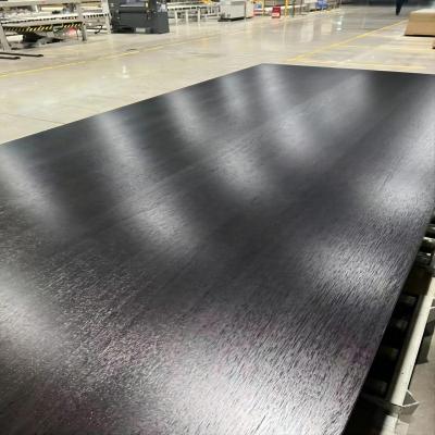 China Modern Black Color Texture Wood Grain White Oak Natural Laminates Double Faced Moisture Proof And Waterproof Flakeboard for sale