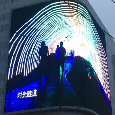 China Indoor and outdoor P4 panel full color soft color led screen flexible electronic soft curved hd mold special customization for sale