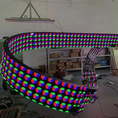 China INDOOR Warm Flexible Led Screens Flexible Curve Panel Indoor Led Screen Module for sale