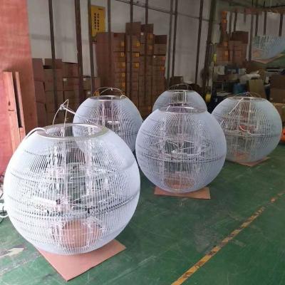 China Indoor Outdoor HD 3D LED Ball Display Round Video Lantern Spherical Transparent LED Display for sale