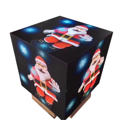 China indoor led sign cube display indoor led video panel 3d led cube p3 full color p4 p5 led rubik's cube led screen for shopping mall for sale