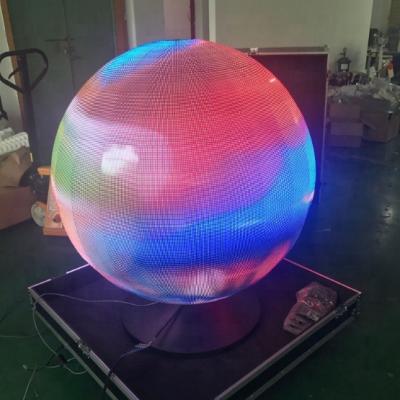 China Outdoor 3D Full Color Spherical Globe LED Ball Indoor Advertising Display for sale