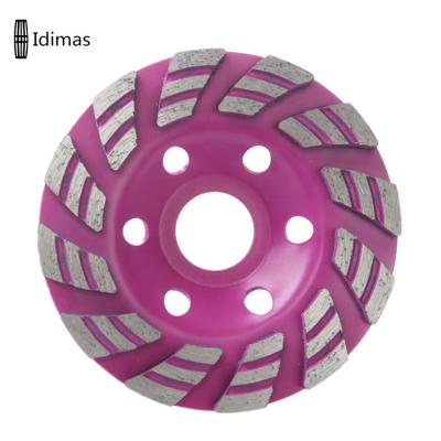 China Idimas Concrete 7 Inch 178mm Hilti Diamond Grinding Cup Wheel Abrasive Cup Wheels For Terrazzo Concrete Stone for sale