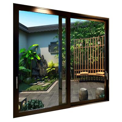 China Heat Insulation Aluminum Profile Lift and Slide Door Entrance Doors Villa Modern Customizable Glass Push and Pull Exterior Door for sale