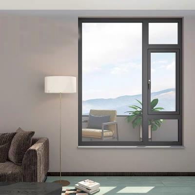 China Broken Swing Thermal Installing Exit Casement Aluminum Swing Windows With Security Screen Aluminum Open In Swing Window for sale