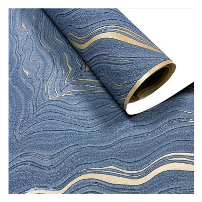 China Waterproof+ECO-Friendly 3D Suede Design High Foaming Material Velvet Wallpapers / Wall Covering For Wall Decor for sale