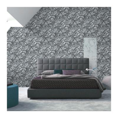 China Availability 53cm huge flock interior office wallpaper 5d unique stock wallpaper for home for sale