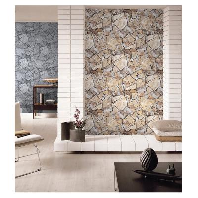 China EUROPEAN design 3d vinyl wallpaper commercial stone wallcovering for store for sale