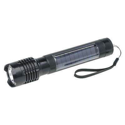 China Power: 4.4W Portable Cheap Power Rechargeable 4.4w Mah Lithium Battery Plastic Solar 1200 Led Flashlight for sale