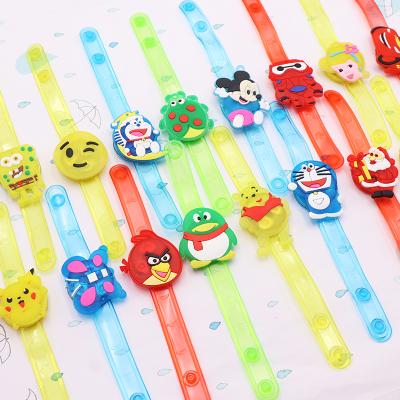 China Kid Electronic Components Soft Rubber Luminous Elastic Rubber Plastic Wristbands for sale