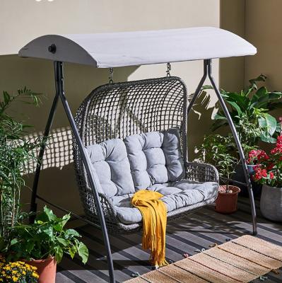 China High Popularity Modern Cheap Outdoor Garden Patio Furniture Wicker Rattan Swings for sale