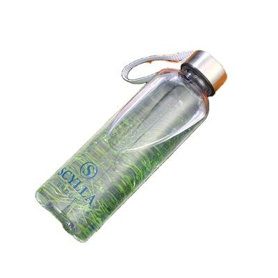 China Viable Round 550ml Unique Cute Transparent Cute Bottles Plastic Water Bottle Portable for sale