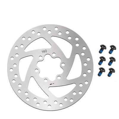 China Stainless Steel 140mm Electric Scooter R9 Skateboard Brake Disc Rotor Replacement With 6 Bolts for sale