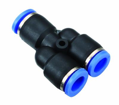 China Garment Shops Pneumatic Gaskets 8mm Y Type Metric Plastic Connectors Air Gaskets Recess Gaskets for sale