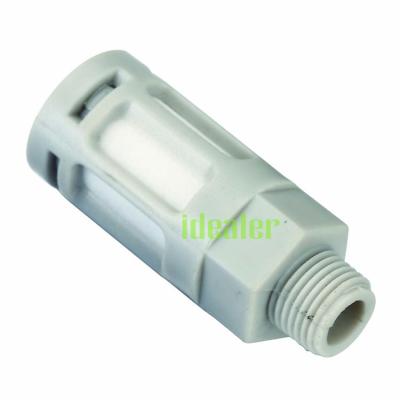 China Garment Shops Pneumatic PSU Mufflers BSPT BSPP Mufflers Gray Plastic Mufflers wire plastic plastic muffler for sale