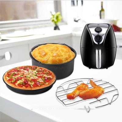 China New Viable Hardware 8 Inch7Pcs Air Fryer Accessories For Airfryer Air Fryer Accessories for sale