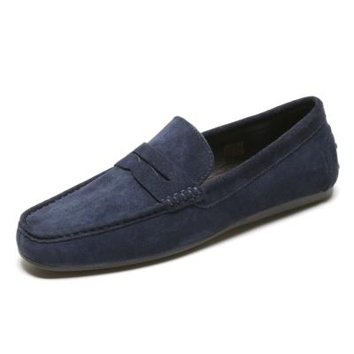 China Fashion Trend Fashionable Cowhide Suede Driving Hot Sale Casual Men's Comfortable Loafer Shoes for sale